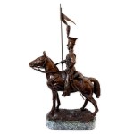 A figure of a Guard light cavalryman on horseback