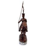 A figure of a Guard light cavalryman on horseback