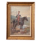 Portrait of a Guard Light Cavalryman - Alphonse Lalauze