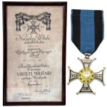 PSZnZ, Virtuti Militari Cross, 5th Class, along with the certificate of award