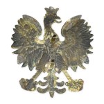 IIRP, eagle insignia worn on the helmets of State Police officers from 1936 to 1939, 95x85 mm—a rarity!