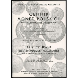 Berezowski Konrad - Cennik monet polskich. Vláda Stanislava Augusta, období po rozdělení Polska, světová válka a osta...
