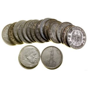 Germany, set of 20 x 5 marks, various mints and vintages