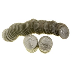 France, 100 x 1/2 franc set, to 1920