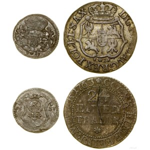 Polonia, serie di 2 monete, 1756-1763, Dresda