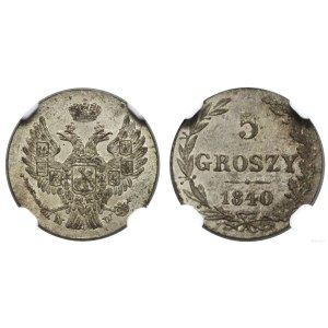 Poland, 5 groszy, 1840 MW, Warsaw