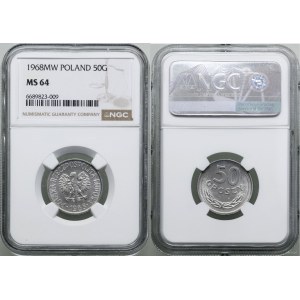 Poland, 50 groszy, 1968, Warsaw