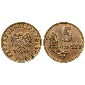 Poľsko, 5 groszy, 1949, Basel
