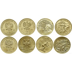 Poland, set of 4 x 2 zloty, Warsaw