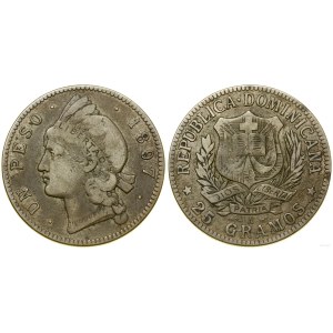 Repubblica Dominicana, 1 peso, 1897