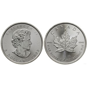 Kanada, 5 dolarów = 1 uncja, 2022, Ottawa