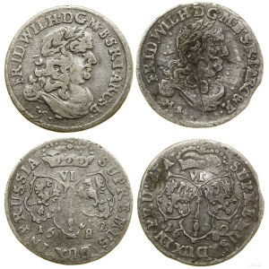 Germany, set: 2 x sixpacks, 1682 HS, Königsberg