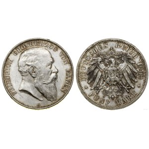 Germany, 5 marks, 1902 G, Karlsruhe