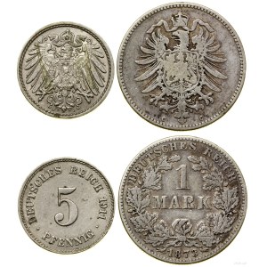 Impero tedesco, set di 2 monete
