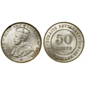 Straits Settlements, 50 centů, 1920