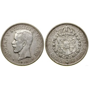 Svezia, 2 corone, 1910, Stoccolma