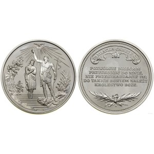 Poland, baptismal medal, Warsaw