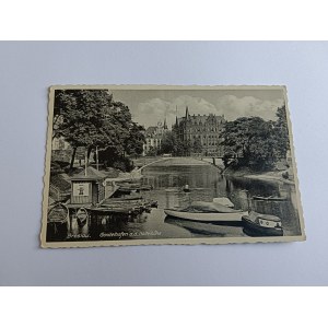 WROCŁAW BRESLAU GONDELHAFEN ZNACZEK STEMPEL 1934 R