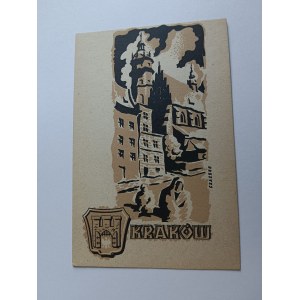KRAKÓW HERB, KOŚCIÓŁ BOŻEGO CIAŁA, CZACZKO, CIENKI PAPIER