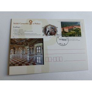 POSTCARD: LUBIĄŻ – THE CYSTERCIAN TRAIL IN POLAND, 2009. POSTMARK