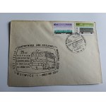 KOPERTA PRL GLIWICE XXX-LECIE ELEKTRYFIKACJI LINI KOLEJOWEJ WARSZAWA-ŚLASK 1987 R. ZNACZEK STEMPEL