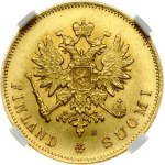 Russia For Finland 10 Markkaa 1882 S NGC MS 64+