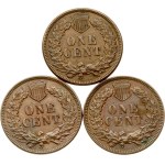 USA Indian Head Cent 1884-1888 Lot of 3 coins