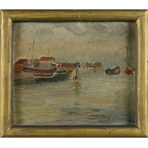 Roman Jarosław HEGER (1909-1993), ZATOKA Z ŁODZIAMI