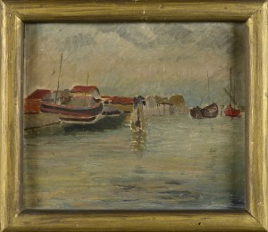 Roman Jarosław HEGER (1909-1993), ZATOKA Z ŁODZIAMI