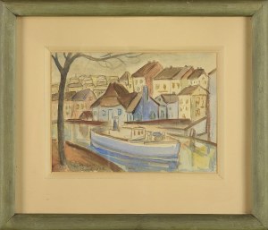 Emil KRCHA (1894-1972), PEJZAŻ Z GANDAWY