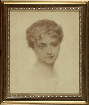 Piotr STACHIEWICZ (1858-1938), PORTRET KOBIECY