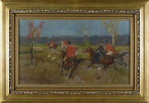 Jerzy KOSSAK (1886-1955), POLOWANIE PAR FORCE