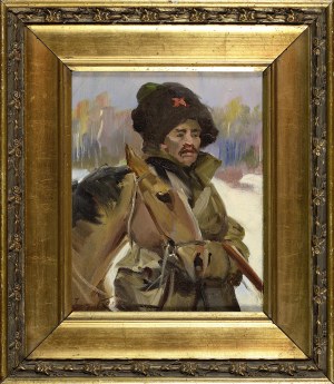 Jerzy KOSSAK (1886-1955), BOLSZEWIK Z KONIEM