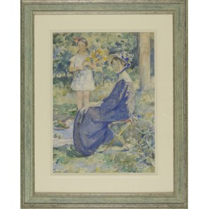 Wlodzimierz B£OCKI (1885-1921), PORTRET WITH THE Daughter