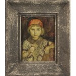 Janina GARYCKA (1920-1997), PORTRET DZIEWCZYNKI W CZERWONYM BERECIE