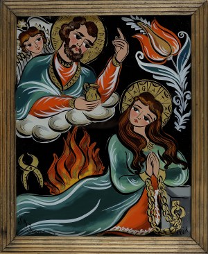 Janina JAROSZ WALCZAKOWA-BUDZICZ (1950), ŚWIĘTA AGATA I ŚWIĘTY PIOTR