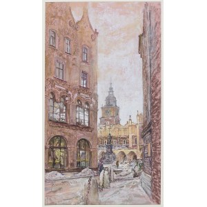 Jarosław KWIATKOWSKI (1956–2009), VIEW FROM ST. MARY’S SQUARE TOWARD THE CLOTH HALLS
