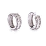 Diamond earrings early 21st century.