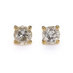Earrings with diamonds early 21st century.