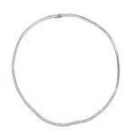 Diamond necklace XX/XXI century.