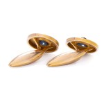 Cufflinks with sapphires early 20th century, Russia