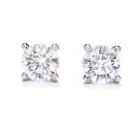 Earrings with diamonds early 21st century.
