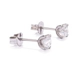 Earrings with diamonds early 21st century.