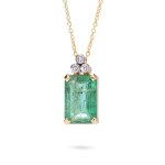 Pendant with emerald early 21st century.