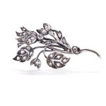 Brooch in the form of a branch late 19th century.