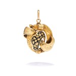 Enamel pendant, 1863, Sweden