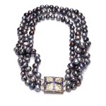 Tahiti pearl necklace 2nd half of 20th century.
