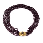 Garnet necklace 2nd half of 20th century.