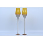 Zbigniew HORBOWY (1935-2019), Set of 2 LOTOS glasses - HS Sudety - 32 cm