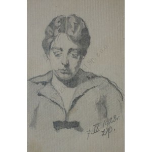 Z.P.(XX w.), Portret młodej kobiety (1923)